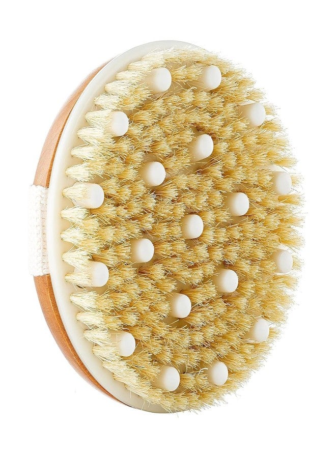 SUNDAY Dry Body Brush for Beautiful Skin - Solid Wood Frame & Boar Hair Exfoliating Brush to Exfoliate & Soften Skin, Improve Circulation, Stop Ingrown Hairs, and Reduce The Appearance Cellulite - Image 2