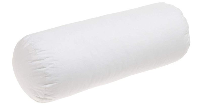 MAHAVEER COTTON Linenaffairs Micro Filled Microfiber White Bolster of Size 38X14X8Round Bed PillowBolster for Back and Neck Supportl Pillow Compliment for Deewan Sofa With Cotton Beige Washable Bolster Cover - Image 2