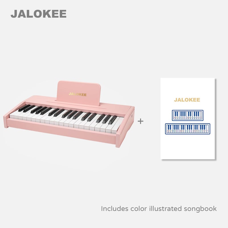 JALOKEE Kids Piano Keyboard, Digital Piano for Kids, Music Educational Instrument Toy, Wood Toy for 3+ Girls and Boys (Pink, 37 Keys) - Image 3
