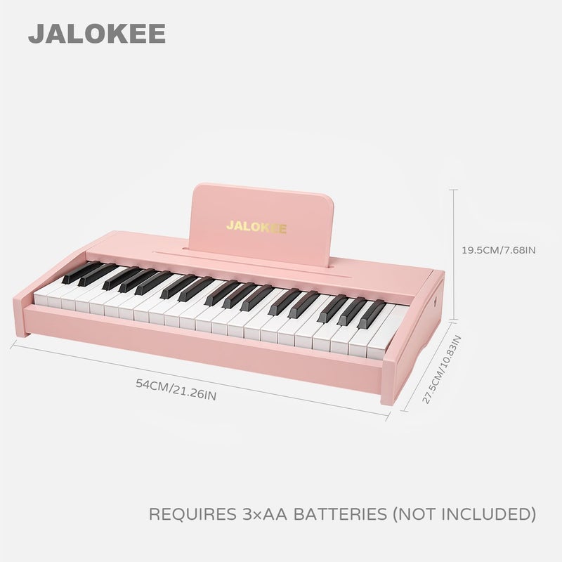 JALOKEE Kids Piano Keyboard, Digital Piano for Kids, Music Educational Instrument Toy, Wood Toy for 3+ Girls and Boys (Pink, 37 Keys) - Image 5
