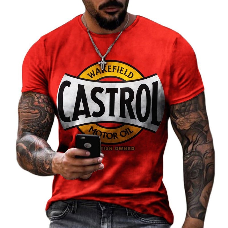 2023 Men'S Short-Sleeved T-Shirt Teenagers T-Shirt Round Neck 3D Digital Printing Short-Sleeved - Image 2