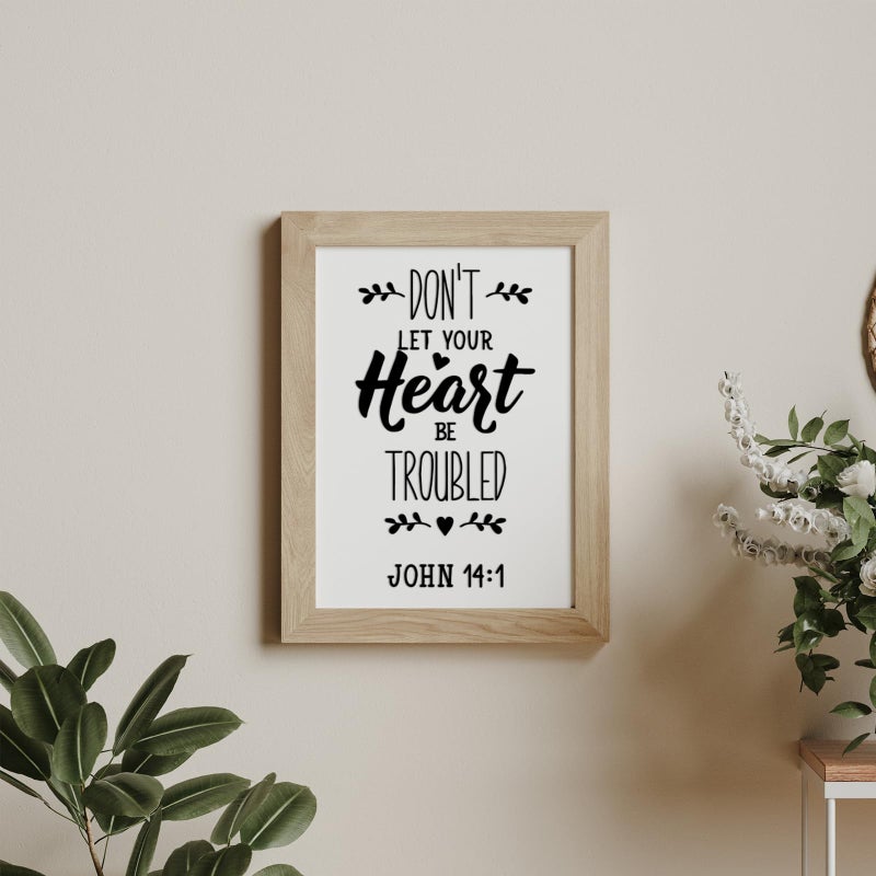 Sabary 12 Pcs Bible Verse Wall Decals Religious Scripture Wall Art Inspirational Quotes Stickers Christian Peel and Stick Motivational Decor for Bedroom Living Room(Pretty Style) - Image 5