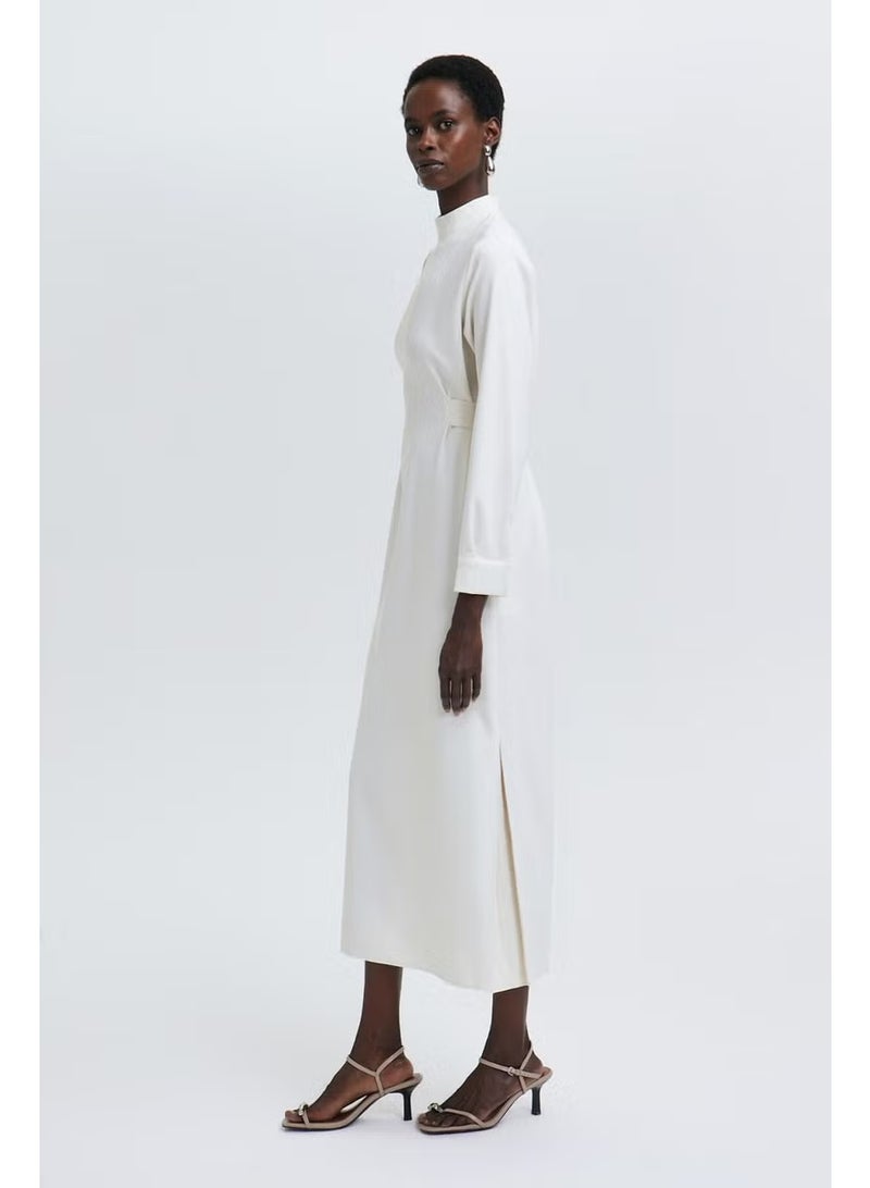 Touche Belted Crepe Dress - Image 3