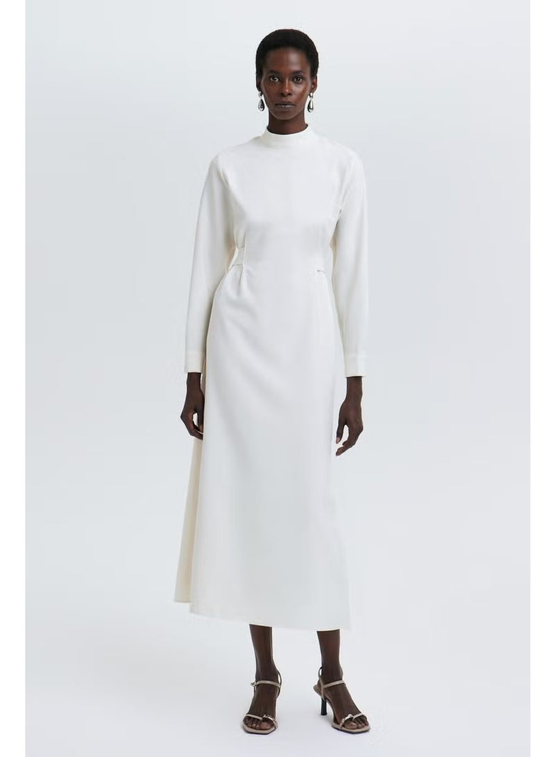 Touche Belted Crepe Dress - Image 2