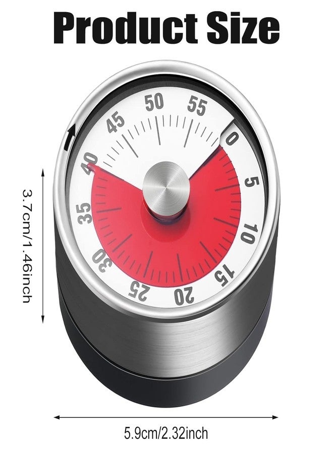 LDG WARE Mechanical Kitchen Timer with Alarm | 360 Degree Rotary Magnetic Visual Countdown Timer Clock for Study & Kitchen | Study Timer for Students | Stopwatch and ClockTimer with Loud Alarm - Image 2