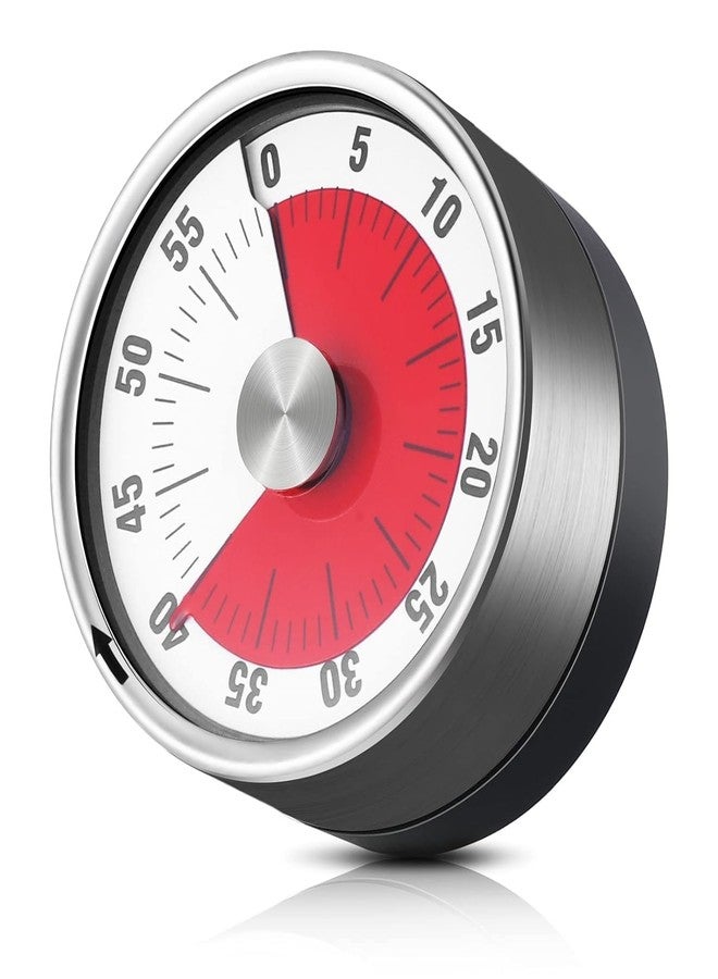 LDG WARE Mechanical Kitchen Timer with Alarm | 360 Degree Rotary Magnetic Visual Countdown Timer Clock for Study & Kitchen | Study Timer for Students | Stopwatch and ClockTimer with Loud Alarm - Image 1