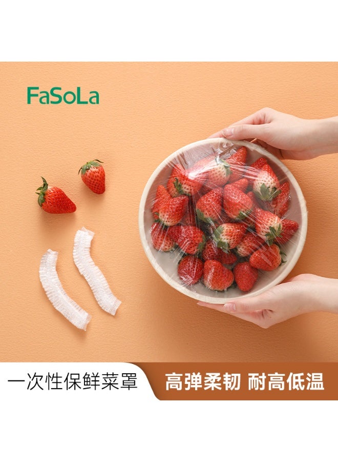 Household Disposable Antibacterial Fresh Keeping Covers | Tear-free elastic drawstring | Kitchen food storage bags | High temperature resistant | PE food storage bags - Image 3