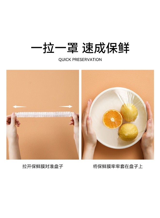 Household Disposable Antibacterial Fresh Keeping Covers | Tear-free elastic drawstring | Kitchen food storage bags | High temperature resistant | PE food storage bags - Image 5