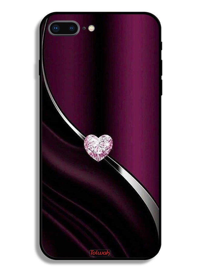 Tolwak Apple iPhone 8 Plus Protective Case Diamond Heart - Image 2