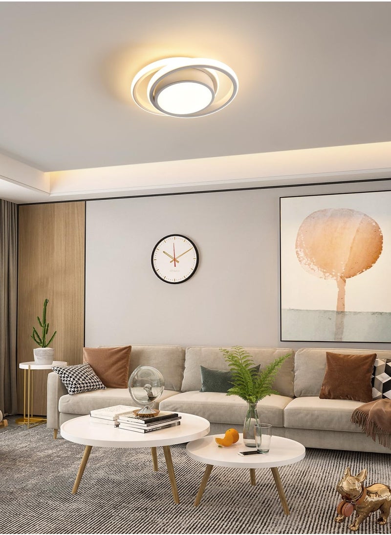 Goeco - Modern LED Ceiling Light, Round Ceiling Light Fixture, Warm White, Ceiling Lamp for Living Room - Image 1