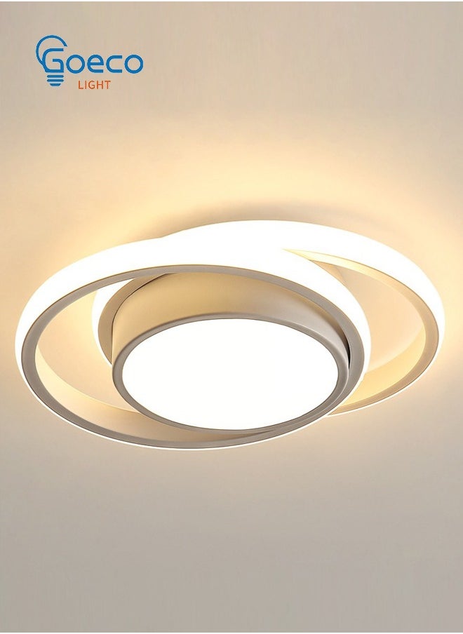 Goeco - Modern LED Ceiling Light, Round Ceiling Light Fixture, Warm White, Ceiling Lamp for Living Room - Image 1