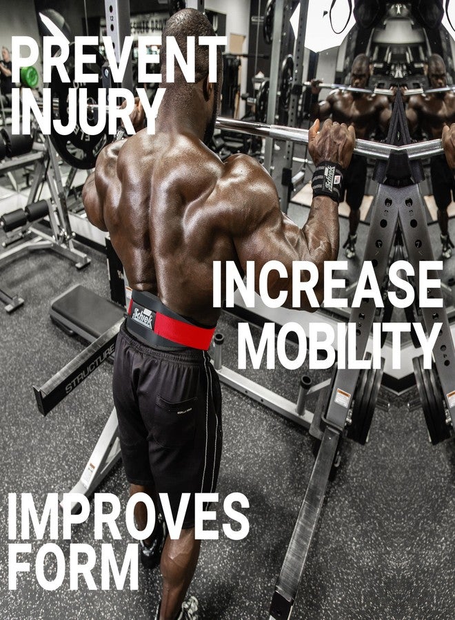 شيك حزام رفع الأثقال من شيك سبورتس، موديل 3004 - كبير - أحمر - Image 5