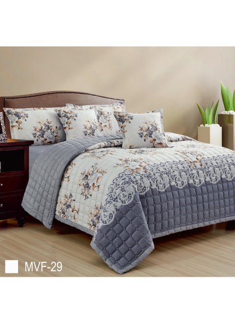 Comforter set for two people 6piece bedspread, polyester 240 by 220cm