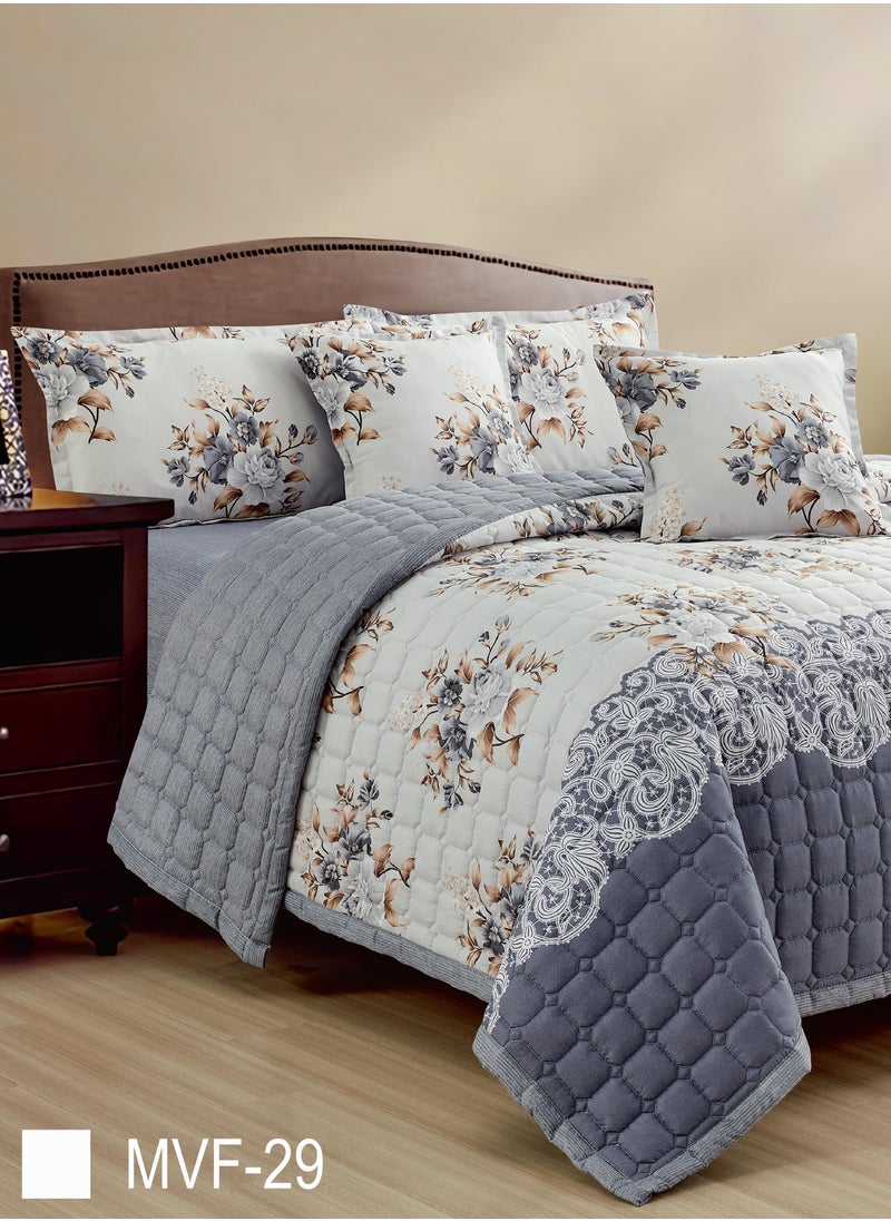 MARKA - Comforter set for two people 6piece bedspread, polyester 240 by 220cm - Image 1