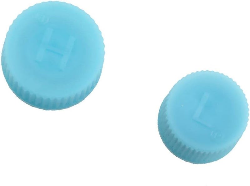 klarako 2pcs Auto A/C System Valve Cap High Low Voltage Refrigerant Valve Dust Cap - Image 1
