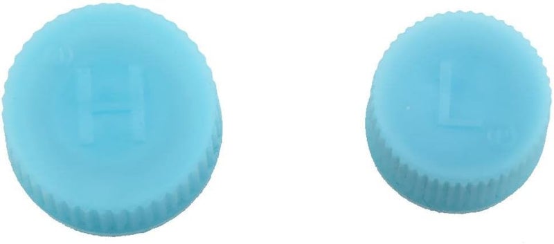 klarako 2pcs Auto A/C System Valve Cap High Low Voltage Refrigerant Valve Dust Cap - Image 3