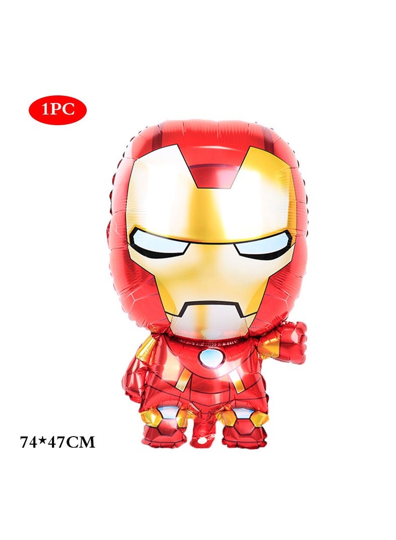 مجموعة بالونات الرجل الحديدي المكونة من 8 قطع لمستلزمات الحفلات ذات الطابع الخارق الكرتوني لتزيين حفلات أعياد الميلاد ومجموعة بالونات ذات طابع المنتقم من مارفل - Image 2