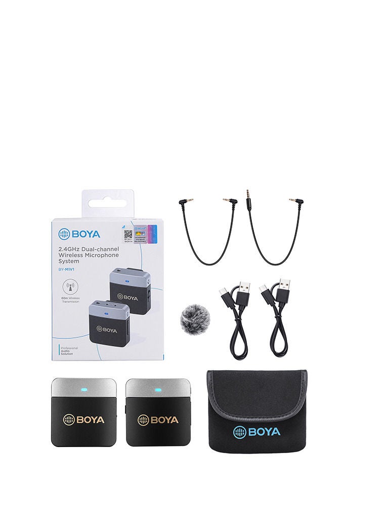 BOYA Boya BY-M1V1  2.4GHz Dual-Channel Wireless Microphone System for camera and smartphone  - Image 3