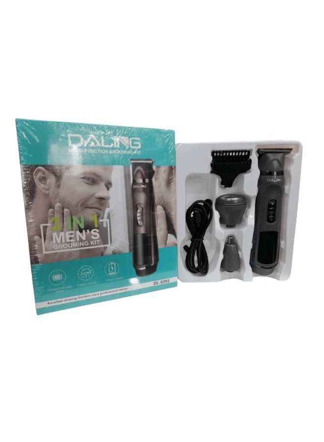 Daling 3-in-1 Body Trimmer for Men,ShowerProof Body Shaver Groomer for Sensitive Areas,Safe All-in-One Style Kit for Body, Underarms, Beard, Face, Nose Hair - Image 3