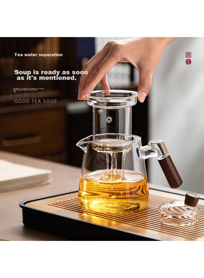 Gianxi Glass Tea Infuser Set With Filter, Heat-resistant High Borosilicate Glass Tea Pot, 3-piece Set For Home Use, 590ml - Image 2