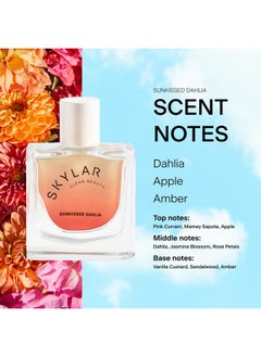 Skylar Skylar Sunkissed Dahlia Eau de Parfum - Hypoallergenic & Clean Perfume for Women & Men, Vegan & Safe for Sensitive Skin - Floral Perfume with Notes of Dahlia, Apple & Amber - 10mL /0.33 Fl oz  - Image 3