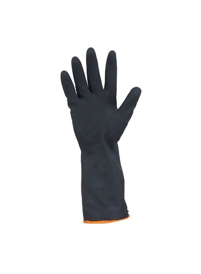 Vaultex Vaultex BER latex Rubber gloves Color Black, Size M, 80gm/Pair, 1Pair/Pack  - Image 2