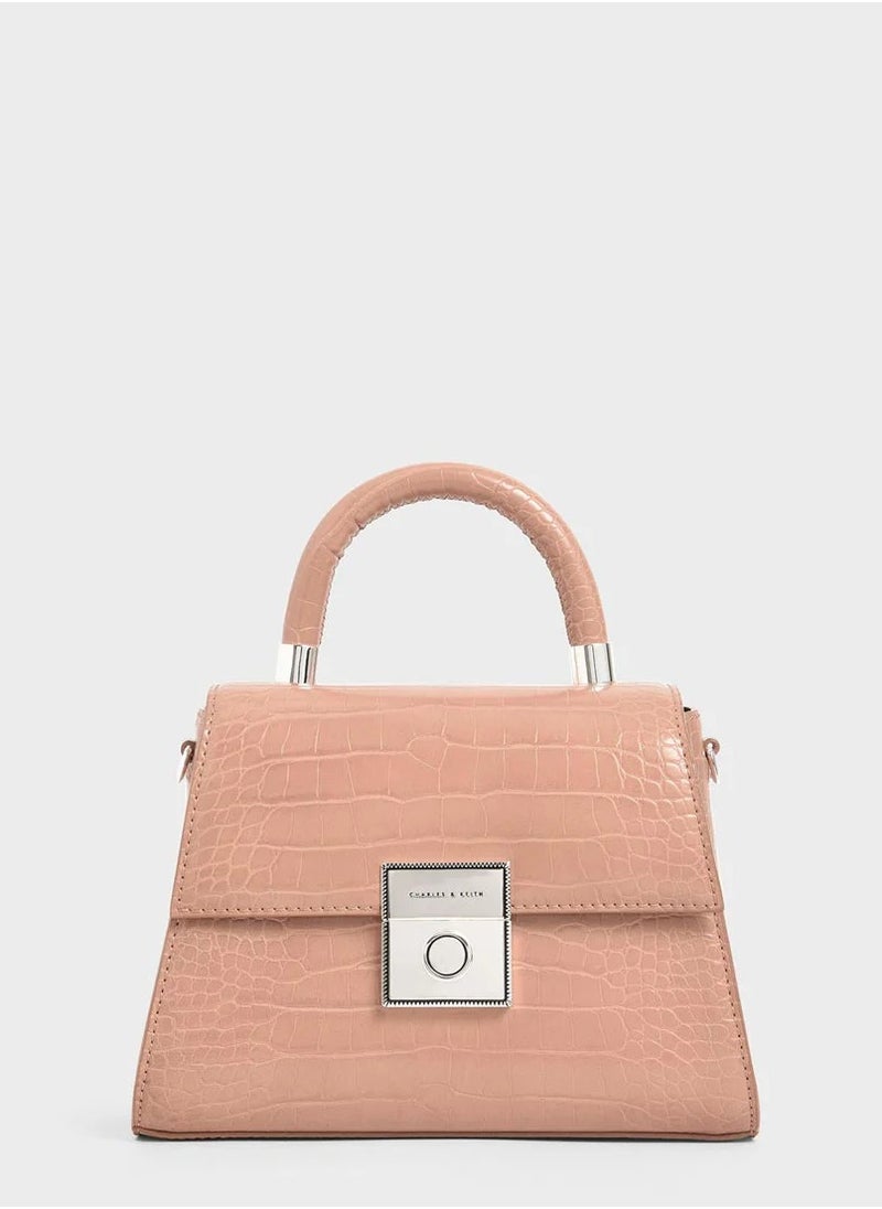 Charles & Keith Charles & Keith Clock Effect Structured Sculpture Bag  - Image 1