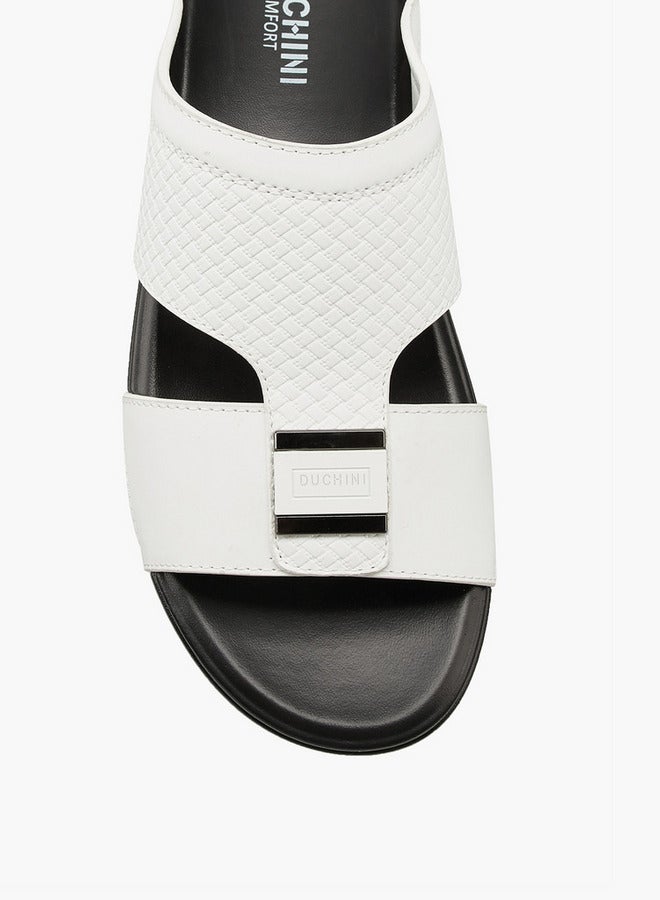 دوتشيني صنادل رجالية عربية سهلة الارتداء بنقوش - Image 4