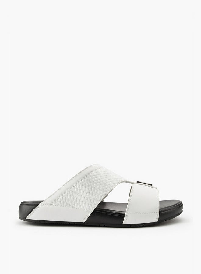 دوتشيني صنادل رجالية عربية سهلة الارتداء بنقوش - Image 1