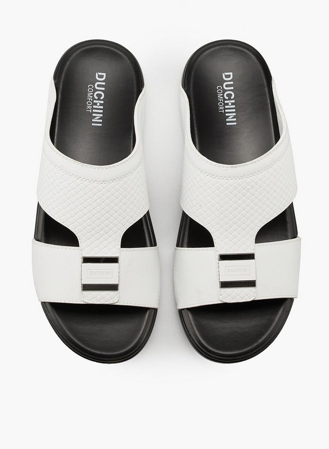 دوتشيني صنادل رجالية عربية سهلة الارتداء بنقوش - Image 2