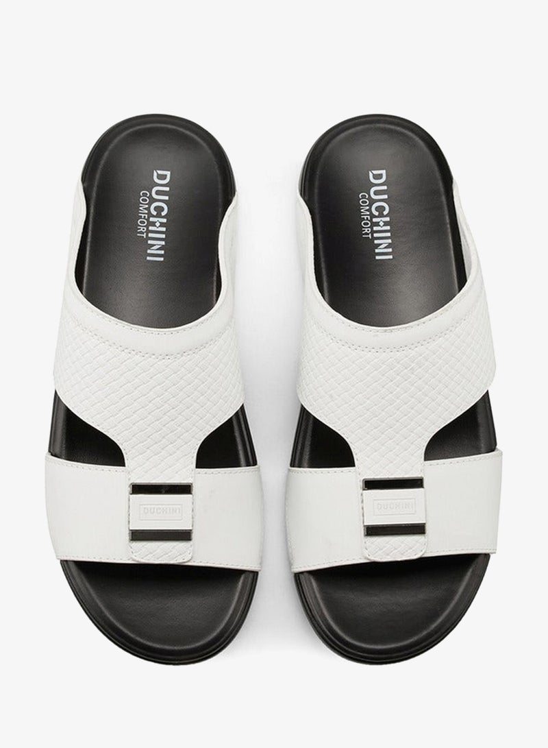 دوتشيني صنادل رجالية عربية سهلة الارتداء بنقوش - Image 2