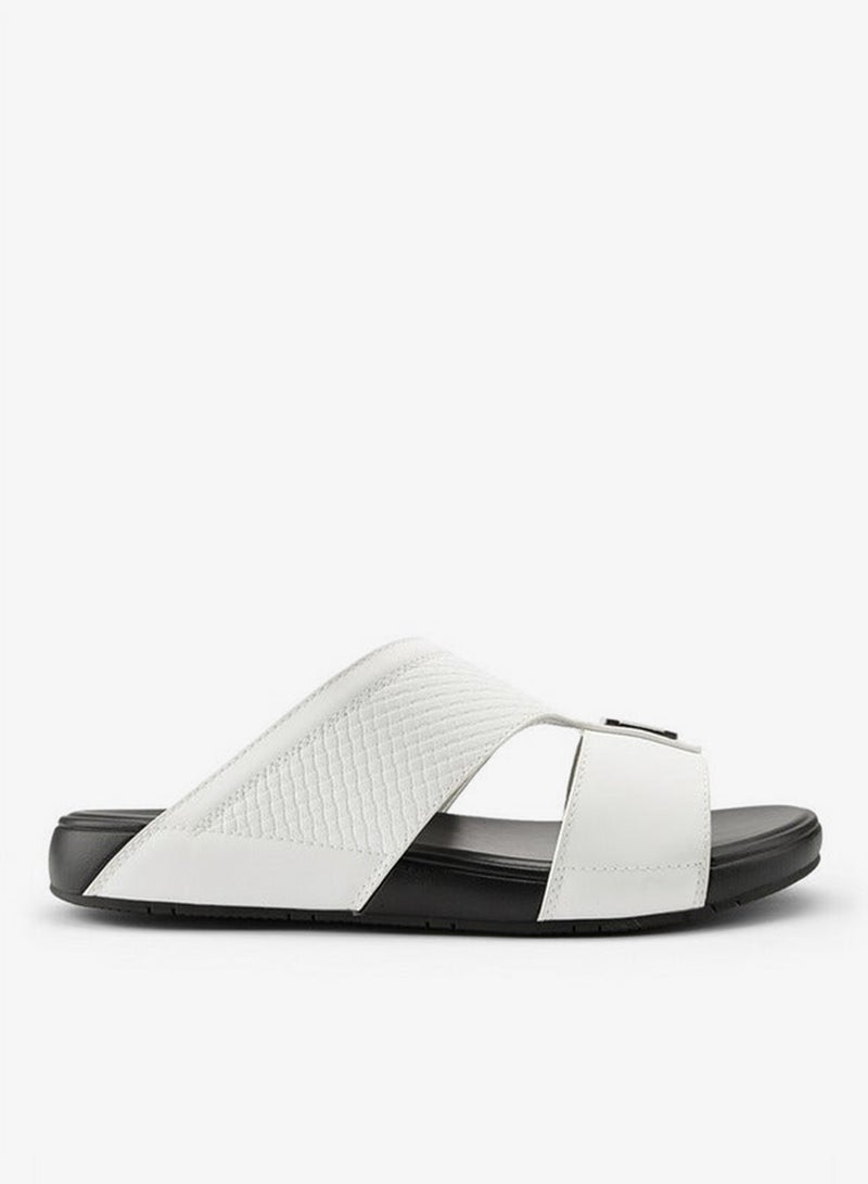 دوتشيني صنادل رجالية عربية سهلة الارتداء بنقوش - Image 1