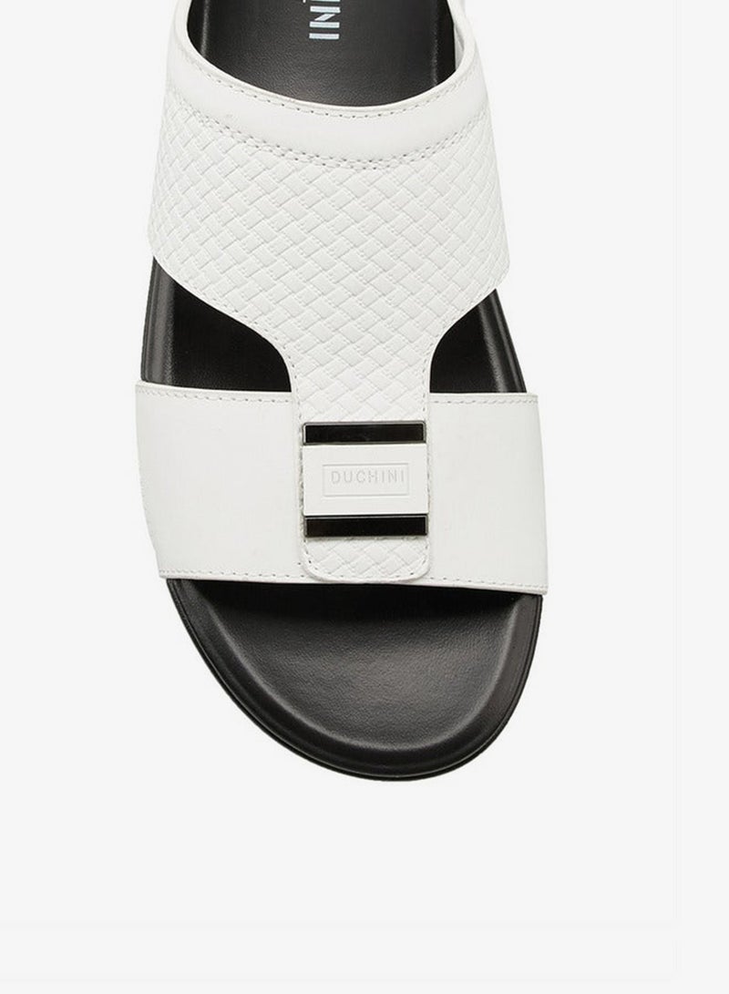 دوتشيني صنادل رجالية عربية سهلة الارتداء بنقوش - Image 4