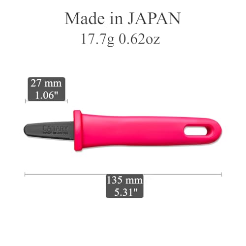 CANARY Box Opener Mini Cutter 5" [Non-Stick Coated Blade], Safety Package Opener Small Knife Tool, Safe Serrated Japanese Stainless Steel Blade, Pink, Made in JAPAN - Image 2