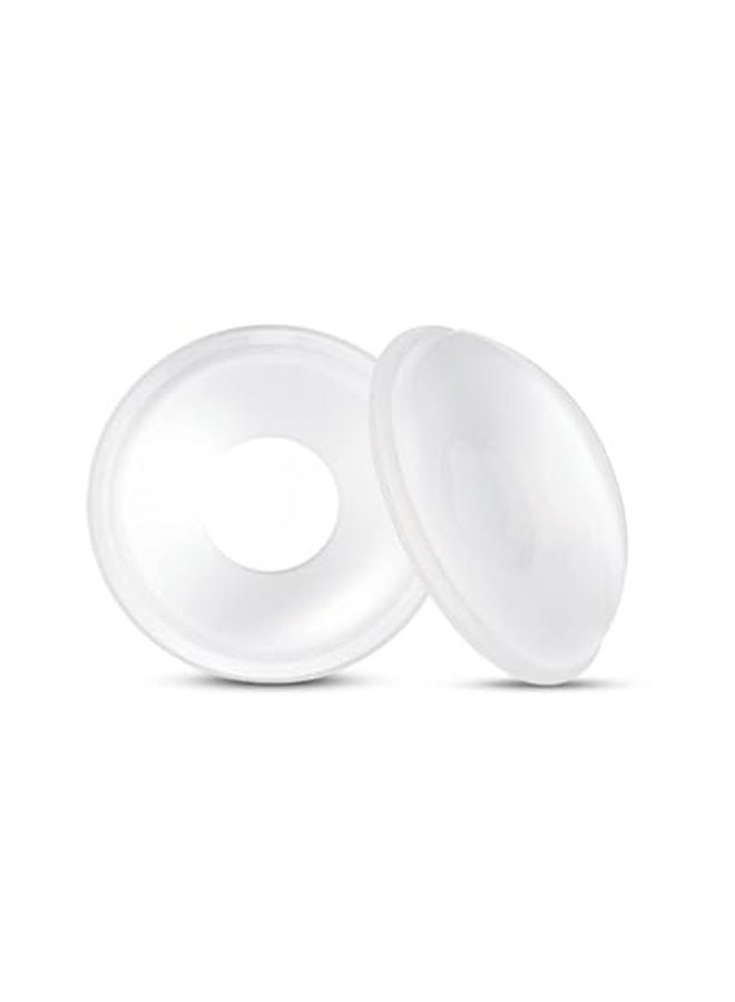 Milk Collector for Breastfeeding, Breast Shell & Milk Catcher, Reusable Silicone Sore Nipples Breast Milk Saver 2PCS - Image 1