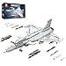 Reobrix Fighter Jet Building Set Military Airplane Model Kit 33035 Technical Legendary Fighter Jet Building Blocks Aircraft Plane Collectible Set Toys Gifts for Aviation Fans Adults - Image 2