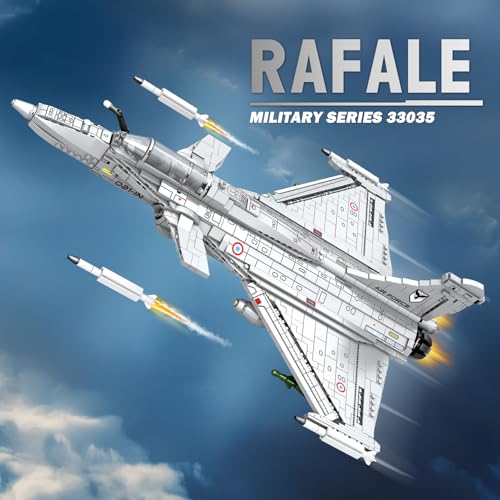 Reobrix Fighter Jet Building Set Military Airplane Model Kit 33035 Technical Legendary Fighter Jet Building Blocks Aircraft Plane Collectible Set Toys Gifts for Aviation Fans Adults - Image 5