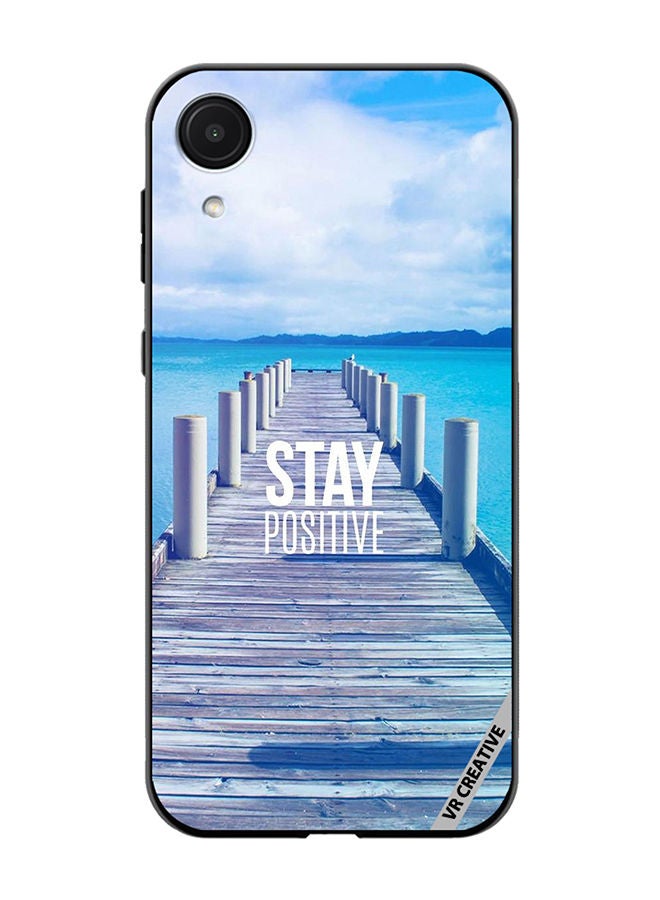 VR CREATIVE Protective Case Cover For Samsung Galaxy A03 Core Stay Positive Design Multicolour - Image 1