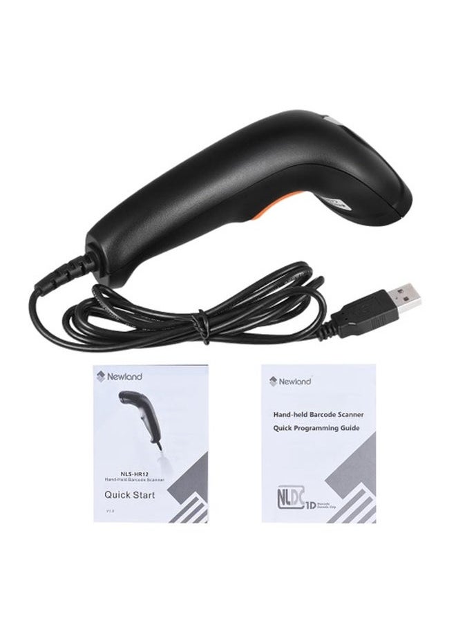 NIBEMINENT Handheld LED Barcode Scanner Black/Orange  - Image 5