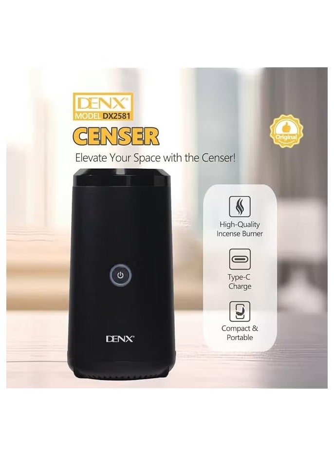 Denx Dinks Black and White Incense Burner - Image 1