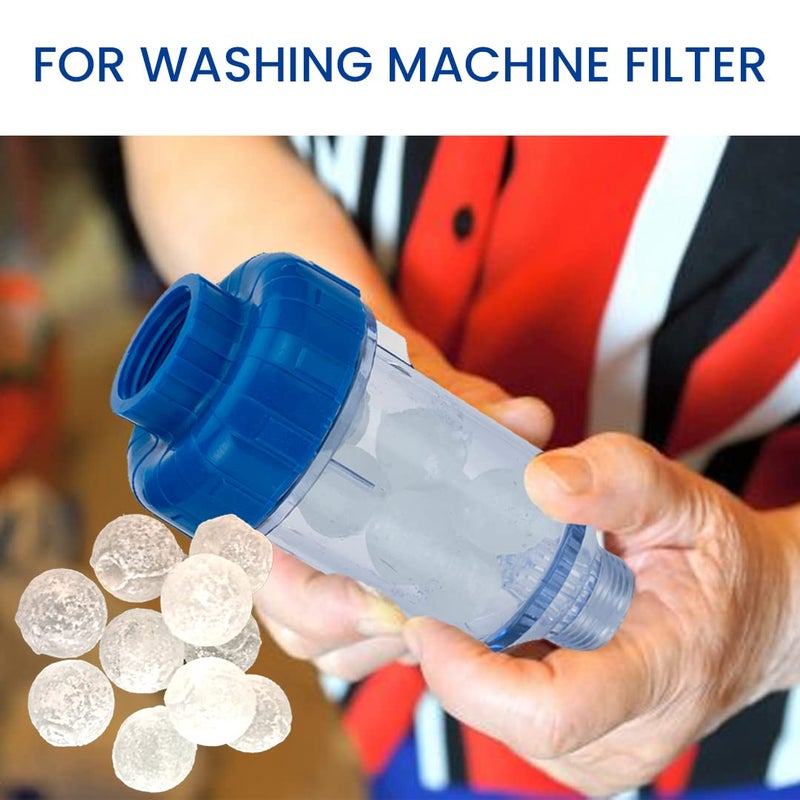 RiverSoft WF-05 خرطوشة فلتر غسالة الملابس للمياه العسرة | تحمي الملابس من المياه العسرة، تزيل الروائح الكريهة وتمنع ترسب الكلس في الغسالة (خرطوشة فقط، بيضاء) - Image 2