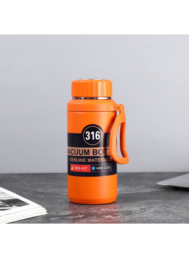 Rose Red Orange 316 Stainless Steel Thermos Cup Export Export Water Cup Thickeneded Outdoor Sports Convenient Cup Men's Cup