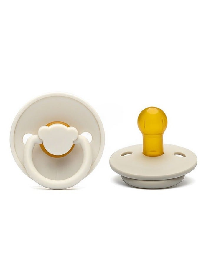 2 Pieces Portable Natural Latex Pacifier,Baby 0-12 Months - Image 3