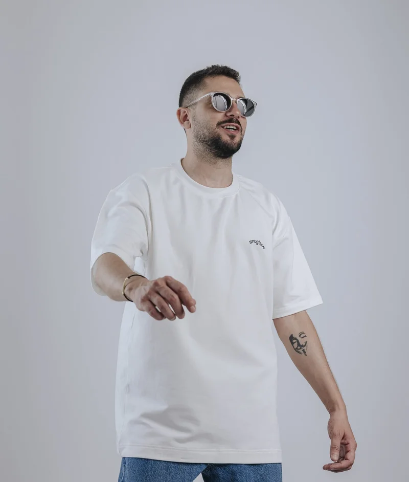 سناج فيس تيشيرتات رجالي مطبوعة واسعة من سنغ فيس