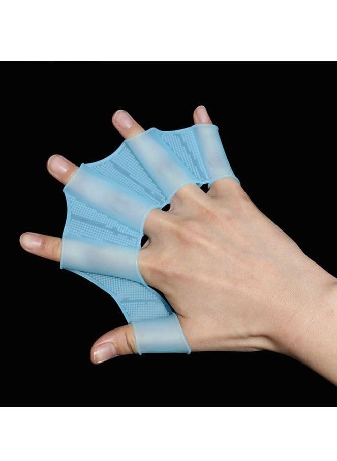 Generic Silicone Swimming Gloves Hand Fins for Swimming and Diving for Adults and Children  - Image 2