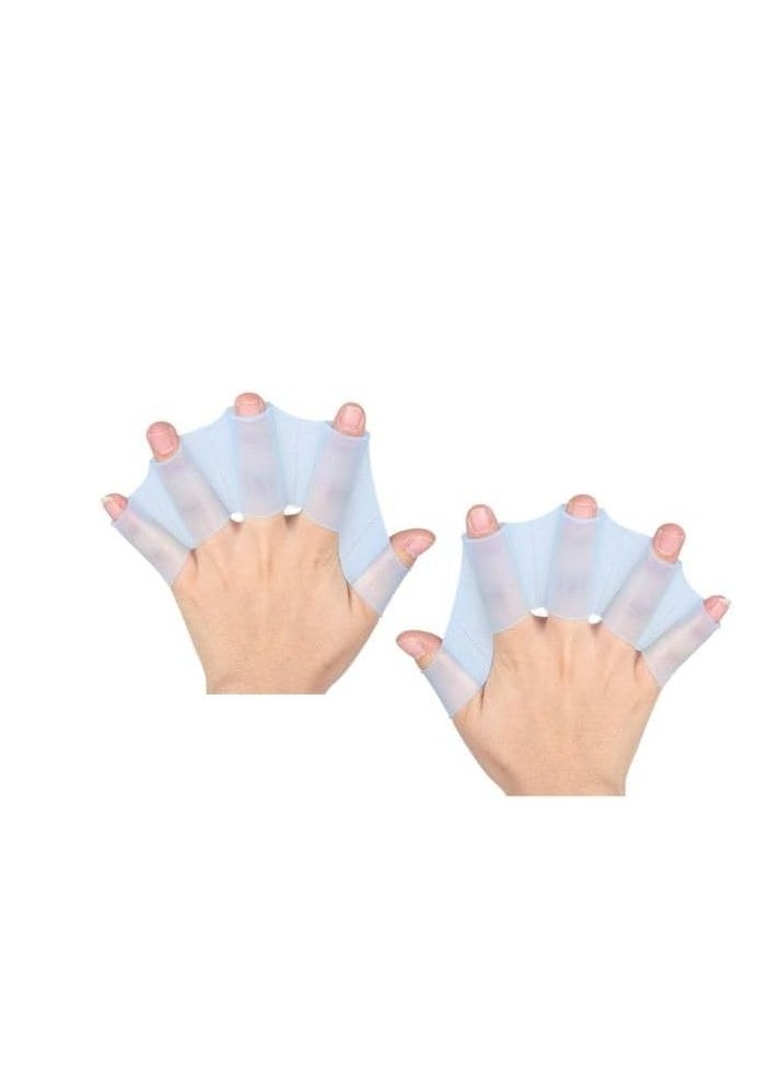 Generic Silicone Swimming Gloves Hand Fins for Swimming and Diving for Adults and Children  - Image 4