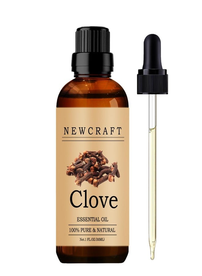 NewCraft Clove Essential Oils, 100% Pure and Natural Essential Oil for Aromatherapy Diffuser - Clove/1 Fl Oz - Image 1
