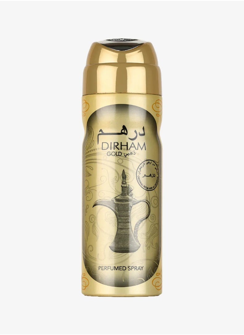 Dirham Dirham Body Perfumed Spray Gold 200ml (Pack of 6)  - Image 2