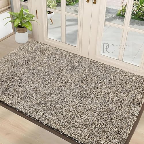 VNQ! Cushion Noodle Mat for Home Entrance, Heavy Indoor Outdoor Anti Slip PVC Floor Mat for Bedroom, Kitchen, for Bathroom, Doors, Office, Door Mat, Bath Mat Colour Biege|(2X4 Feet) - Image 2