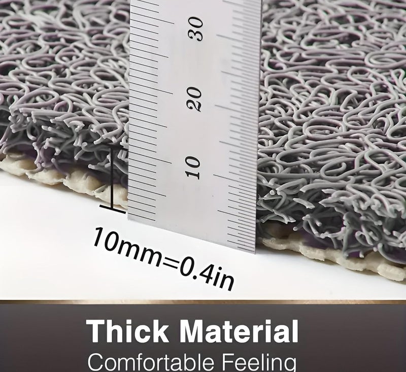VNQ! Cushion Noodle Mat for Home Entrance, Heavy Indoor Outdoor Anti Slip PVC Floor Mat for Bedroom, Kitchen, for Bathroom, Doors, Office, Door Mat, Bath Mat Colour Biege|(2X4 Feet) - Image 5